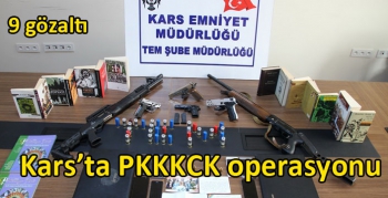 Kars’ta PKK/KCK operasyonu: 9 gözaltı