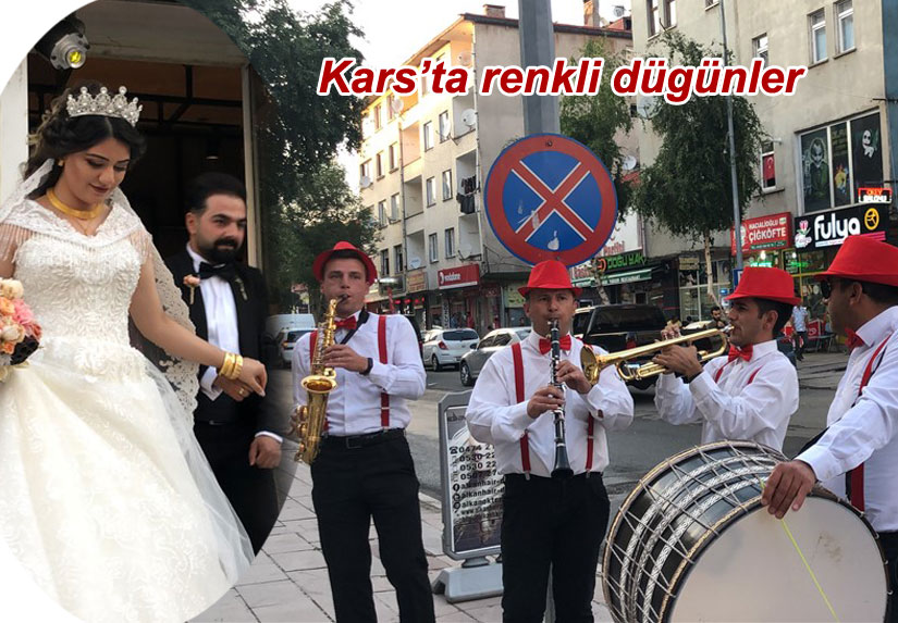 Kars’ta renkli düğünler