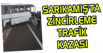 Kars'ta sis nedeniyle zincirleme kaza 16 yaralı