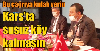 Kars’ta susuz köy kalmasın