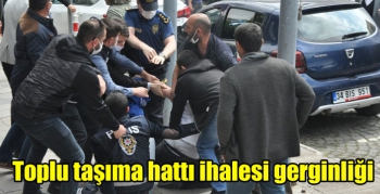 Kars'ta toplu taşıma hattı ihalesi gerginliği