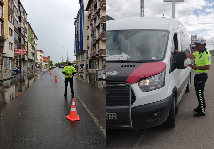 Kars’ta trafik denetimleri