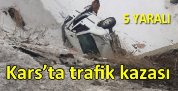 Kars’ta trafik kazası; 5 yaralı