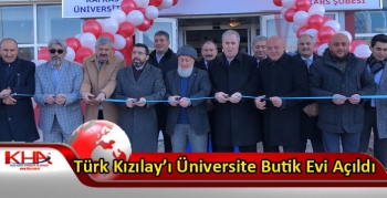 Kars’ta Türk Kızılay’ı Üniversite Butik Evi Açıldı