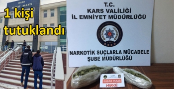 Kars’ta uyuşturucudan 1 kişi tutuklandı