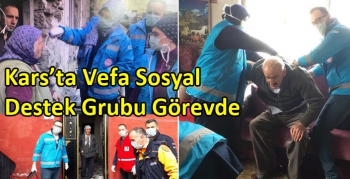 Kars’ta Vefa Sosyal Destek Grubu Görevde