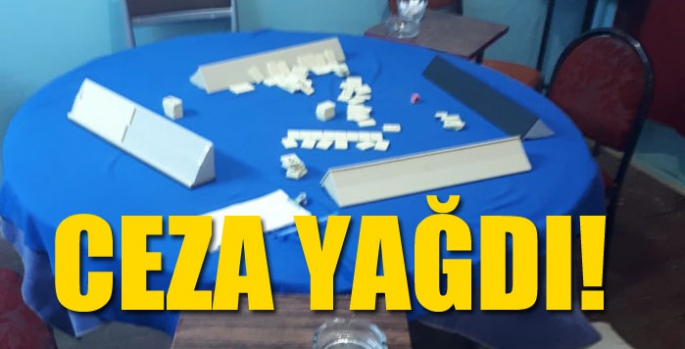 Kars’ta yasağa rağmen okey oynayanlara ceza yağdı