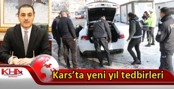 Kars’ta yeni yıl tedbirleri