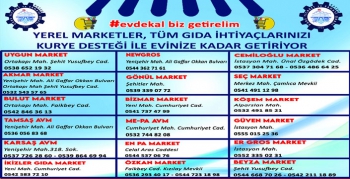 Kars’ta Yerel Marketler Tüm Gıda İhtiyaçlarınızı Kurye Desteği İle Evinize Kadar Getirecek