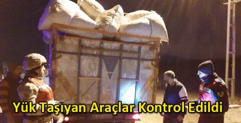 Kars’ta Yük Taşıyan Araçlar Kontrol Edildi