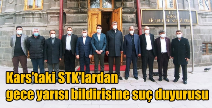 Kars’taki STK’lardan gece yarısı bildirisine suç duyurusu