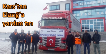 Kars’tan Elazığ’a yardım tırı