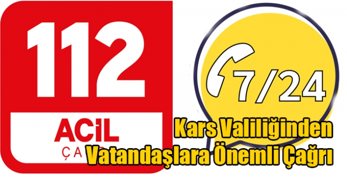 Kars Valiliğinden Vatandaşlara Önemli Çağrı