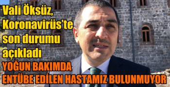 Kars Valisi Türker Öksüz, Koronavirüs’te son durumu açıkladı