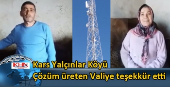 Kars Yalçınlar Köyü Çözüm üreten Valiye teşekkür etti