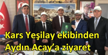 Kars Yeşilay ekibinden Aydın Acay’a ziyaret