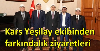 Kars Yeşilay ekibinden farkındalık ziyaretleri