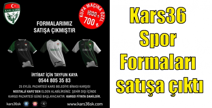 Kars36 Spor Formaları satışa çıktı