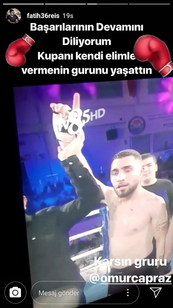 Karslı Ömür Çapraz Muaythai Şampiyonu oldu