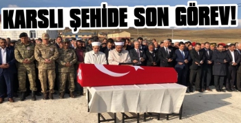 Karslı şehit Selimoğlu'nu binler uğurladı
