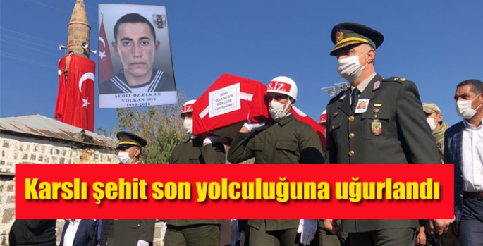 Karslı şehit son yolculuğuna uğurlandı