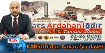 KARSOD’dan Ankara’ya davet