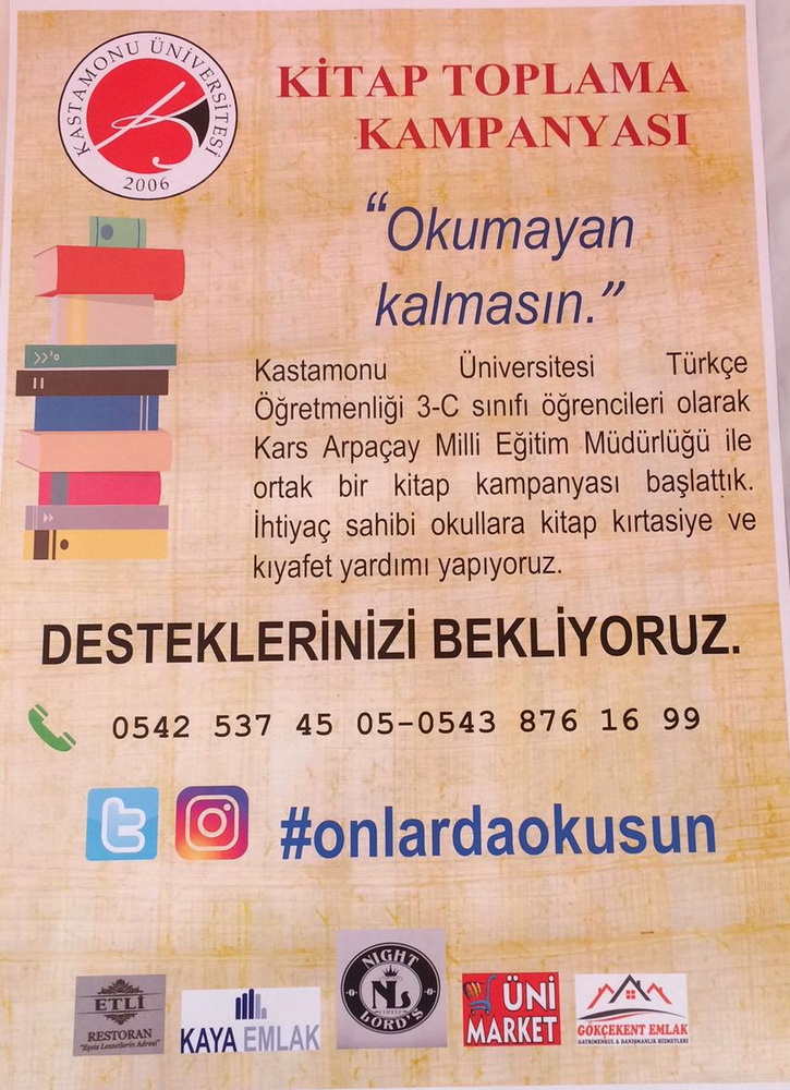 Kastamonu’dan Kars’a gönül kitabı