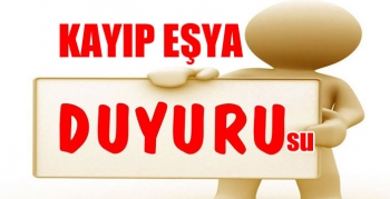 Kayıp Eşya Aranıyor