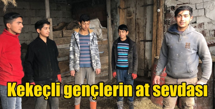 Kekeçli gençlerin at sevdası