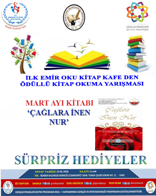 Kitap Okuma Yarışmasının Mart Ayı Kitabı “Çağlara İnen Nur”