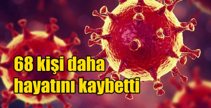 Koronavirü salgınında 68 kişi daha hayatını kaybetti