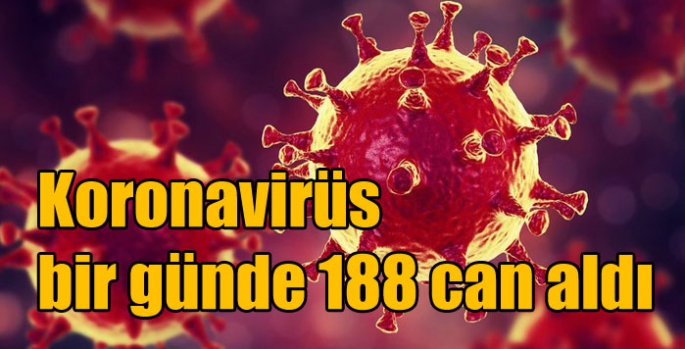 Koronavirüs bir günde 188 can aldı