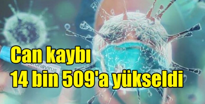 Koronavirüs salgınında can kaybı 14 bin 509'a yükseldi