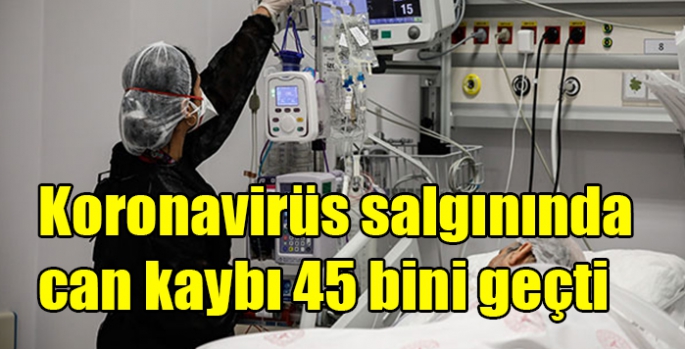 Koronavirüs salgınında can kaybı 45 bini geçti