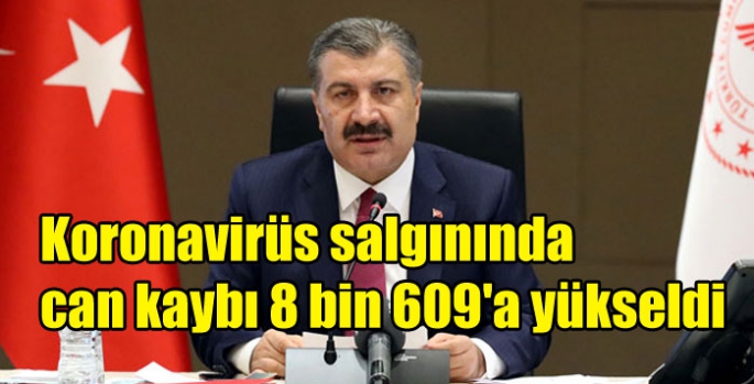 Koronavirüs salgınında can kaybı 8 bin 609'a yükseldi