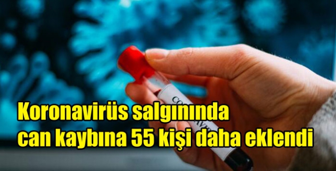 Koronavirüs salgınında can kaybına 55 kişi daha eklendi