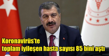 Koronavirüs’te toplam iyileşen hasta sayısı 85 bini aştı