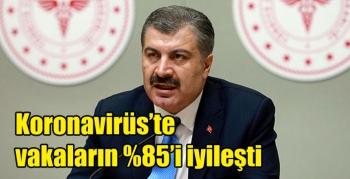 Koronavirüs’te vakaların %85’i iyileşti