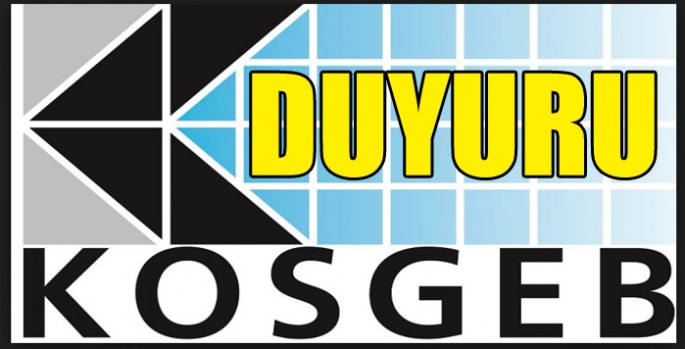 KOSGEB Duyurusu