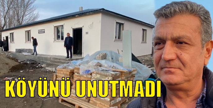 Köyünü unutmadı