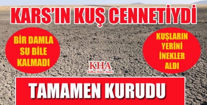 Kuyucuk Gölü Kuş Cenneti tamamen kurudu