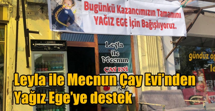 Leyla ile Mecnun Çay Evi’nden Yağız Ege’ye destek