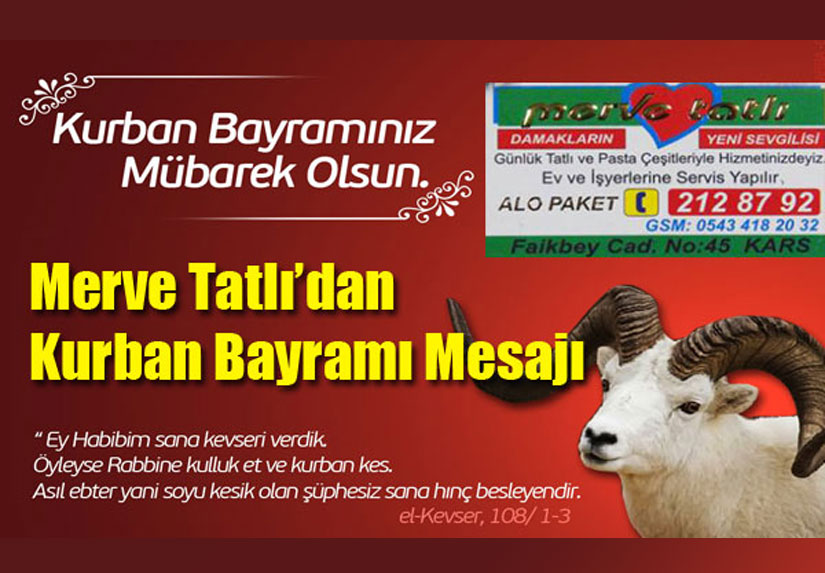 Merve Tatlı’dan Kurban Bayramı Mesajı