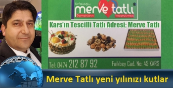 Merve Tatlı yeni yılınızı kutlar