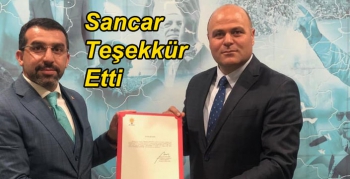 Muammer Sancar teşekkür etti