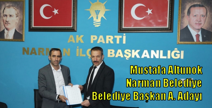 Mustafa Altunok Ak Parti Narman Belediye Başkan Aday Adayı