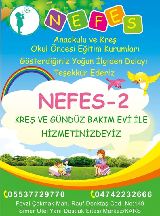 Nefes Kreş ve Gündüz Bakımevi Hizmette