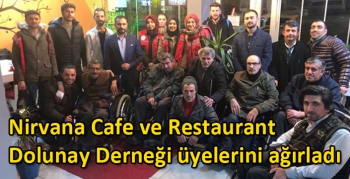 Nirvana Cafe ve Restaurant Dolunay Derneği üyelerini ağırladı