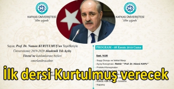 Numan Kurtulmuş, Kafkas Üniversitesi Akademik Yılı açılışına katılacak