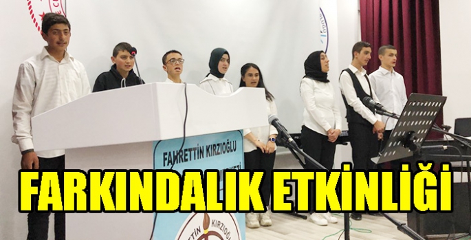 Özel gereksinimli öğrenciler için farkındalık etkinliği